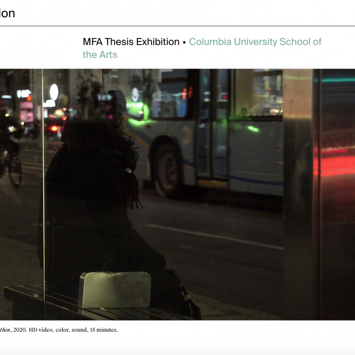 Press–Art & Education: Gallery Posting, MFA Thesis Exhibition, Columbia University School of the Arts